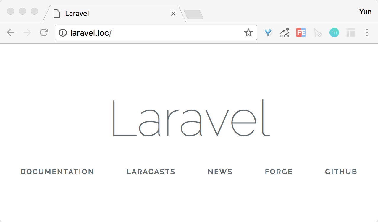 Laravel5.5 欢迎页